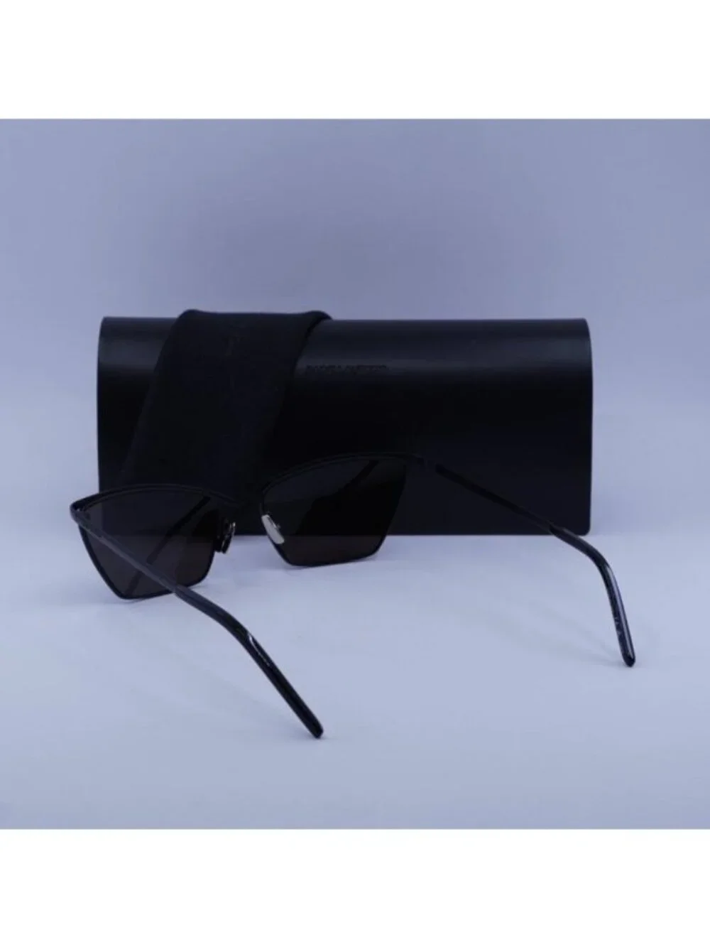 Saint Laurent SL637 001 Cat Eye Sunglasses - Black